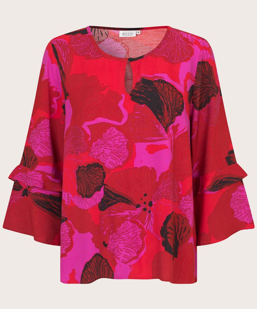 Bimelda Blouse, Haute Red