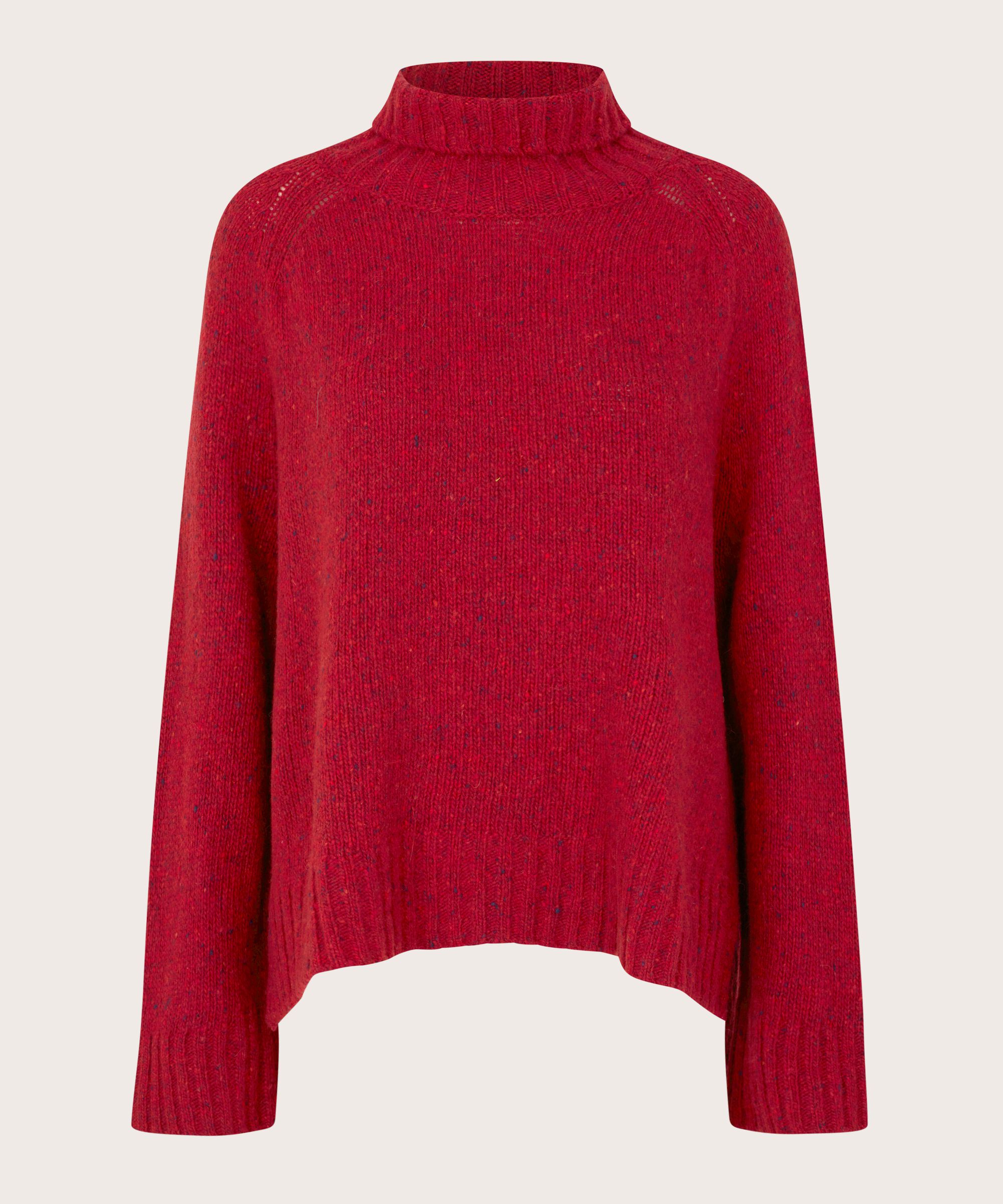 Fenoria Pullover, Red Dahlia