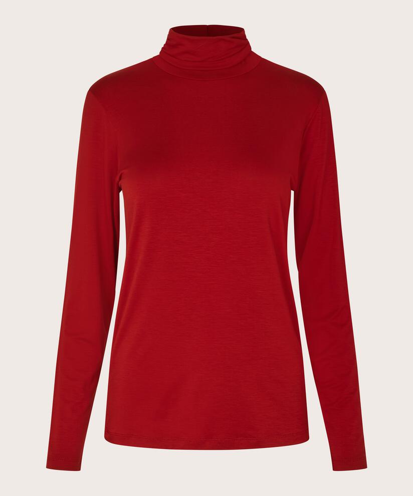 Brooklyn JERSEY Top, Red Dahlia
