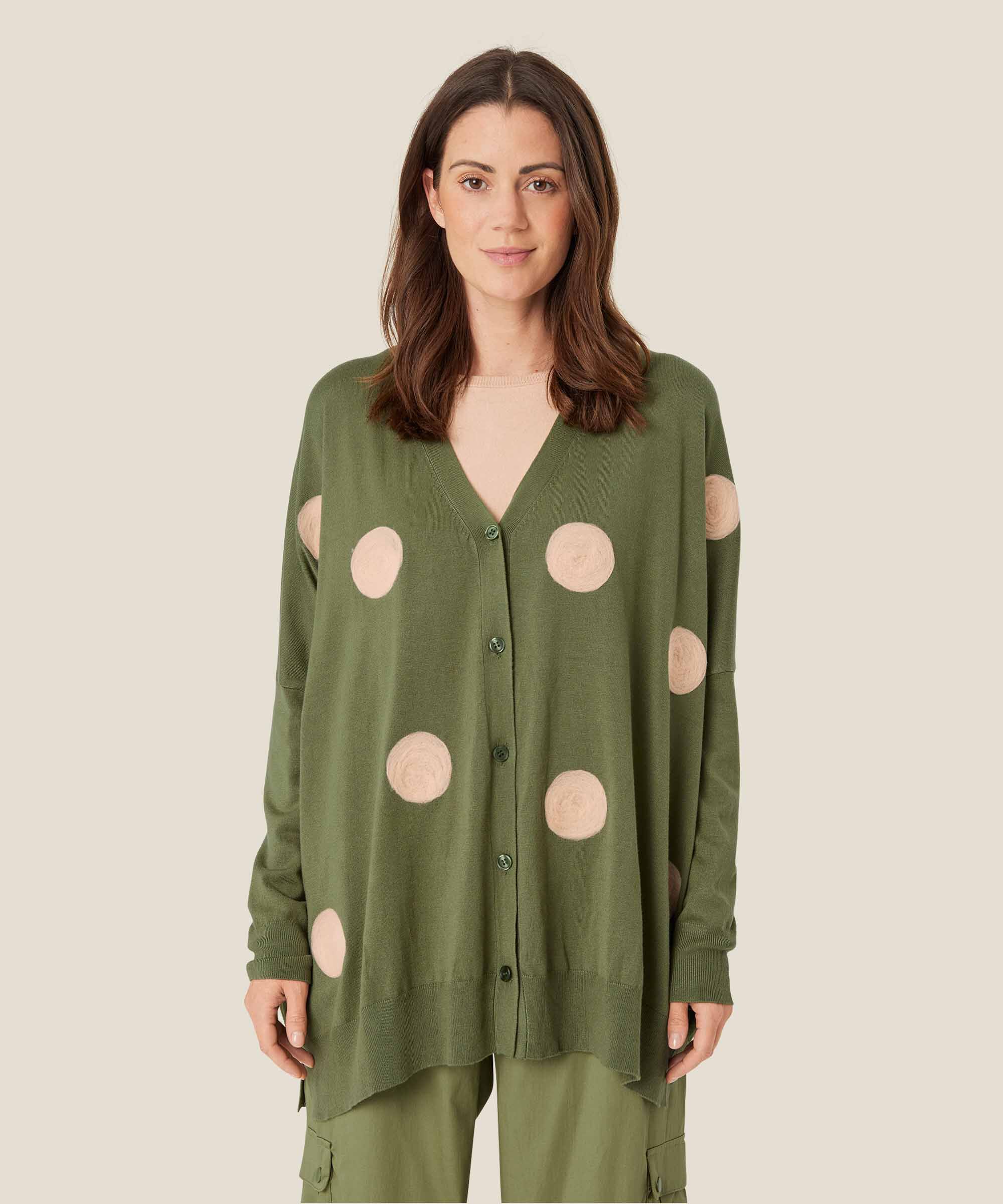 Lina Cardigan, Loden Green