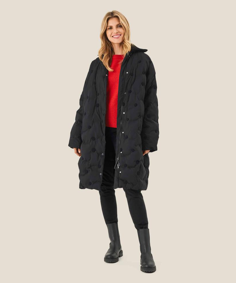 Tahila Down Coat, Black
