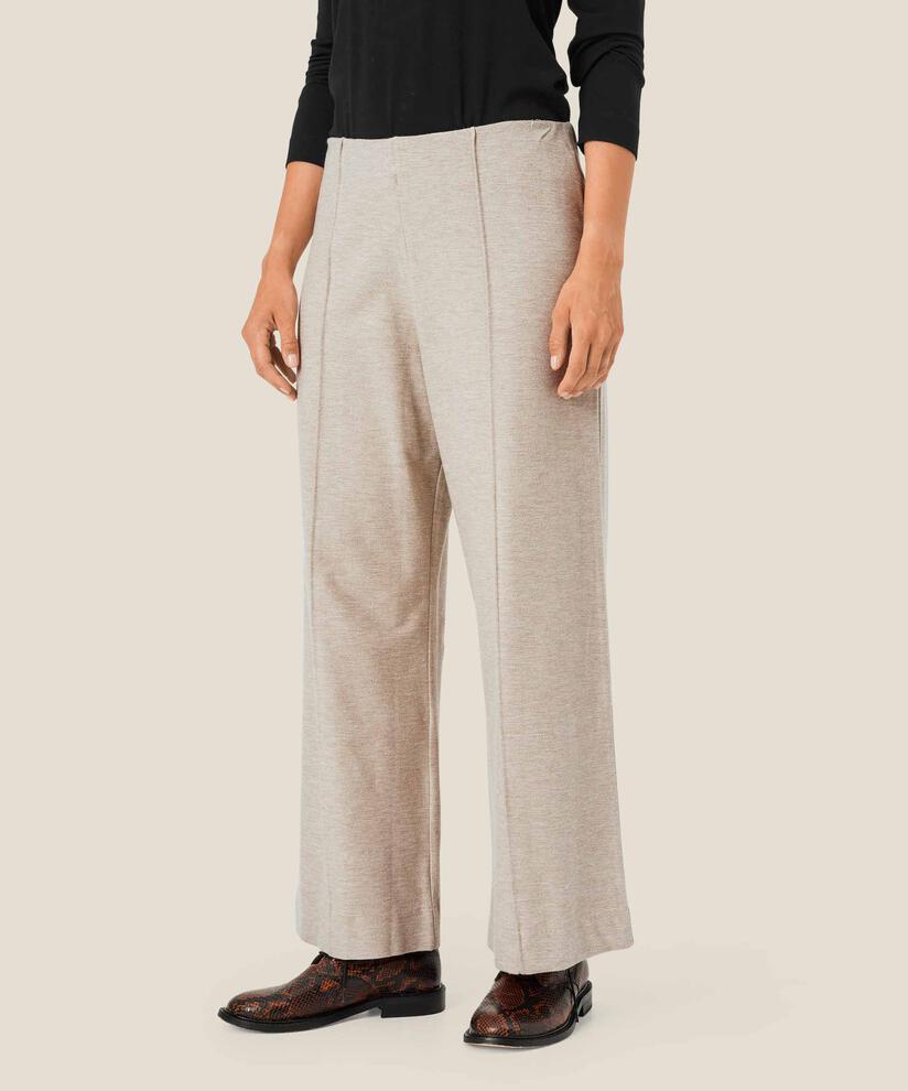 Pilvi JERSEY Trousers, Beige melange