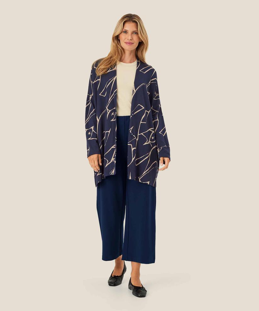 Ilkal JERSEY Cardigan, Navy Blazer