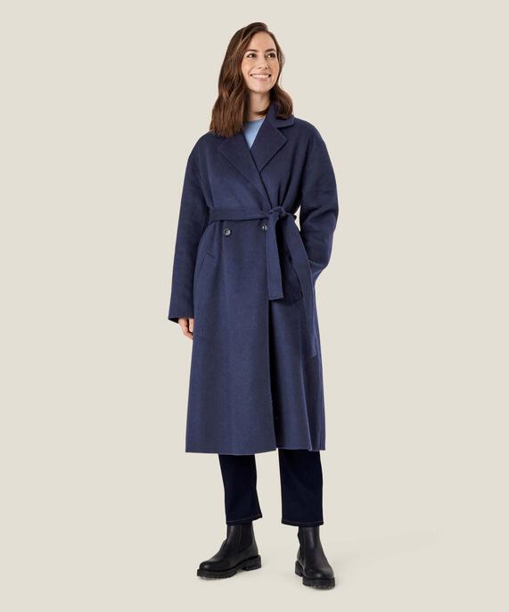 Tasha Wool Coat, Maritime Blue