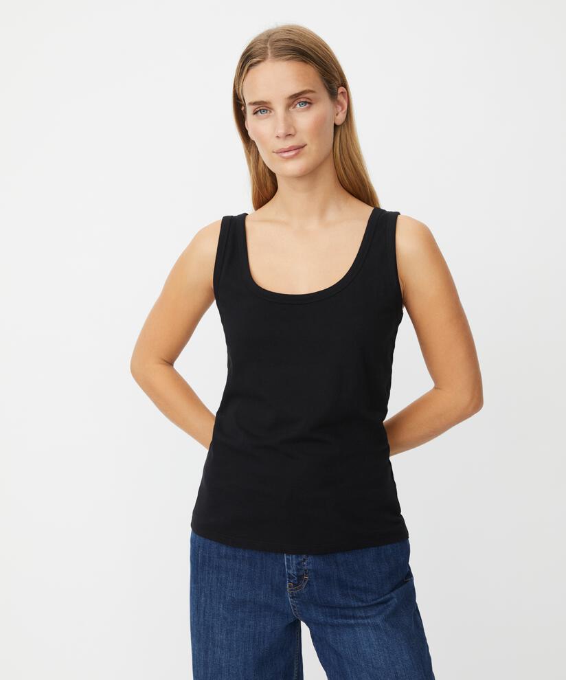 Elviora JERSEY Top, Black