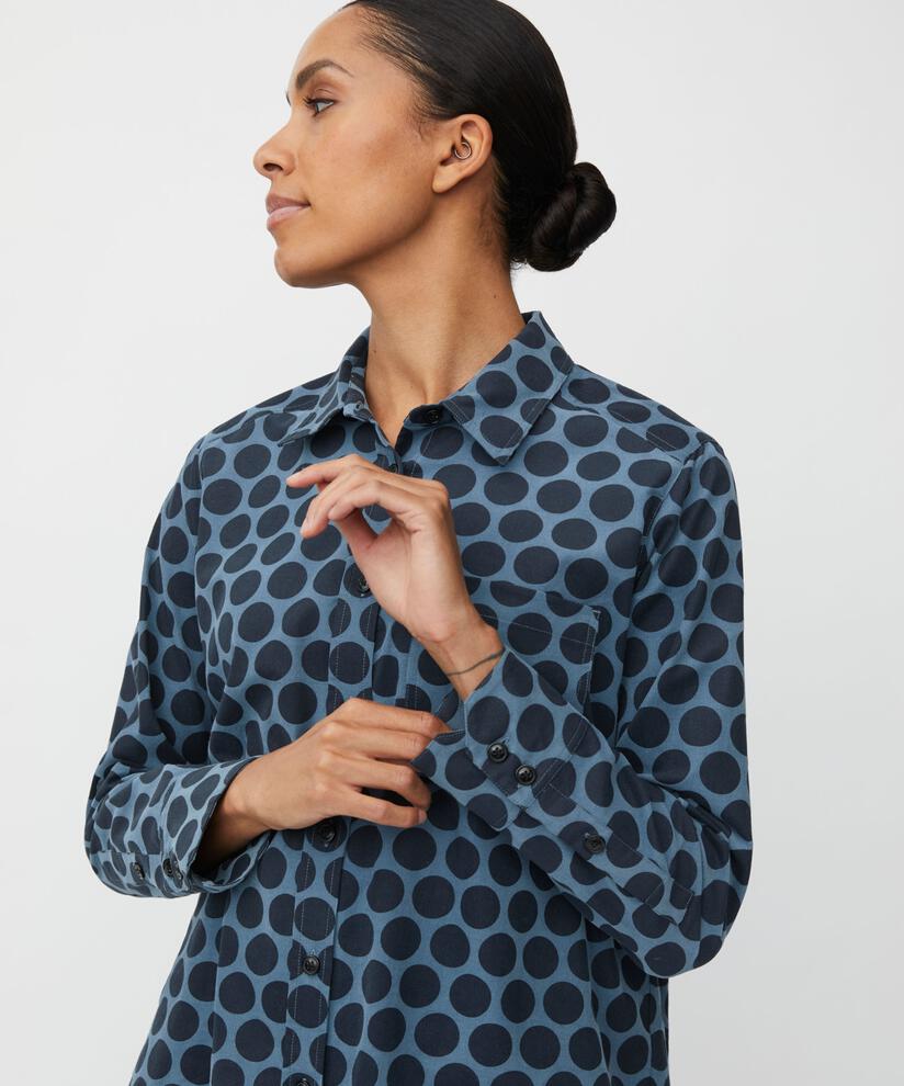 Indiba Shirt, Navy Blazer