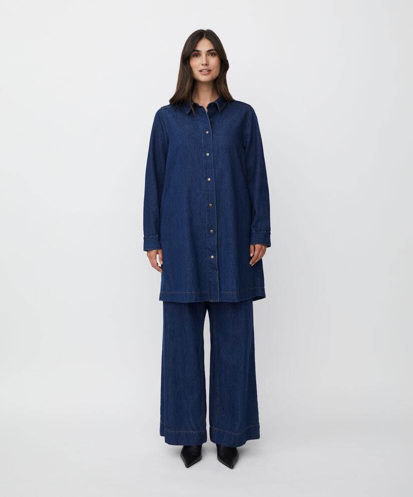 Polyxena Denim Trousers, Dark Denim