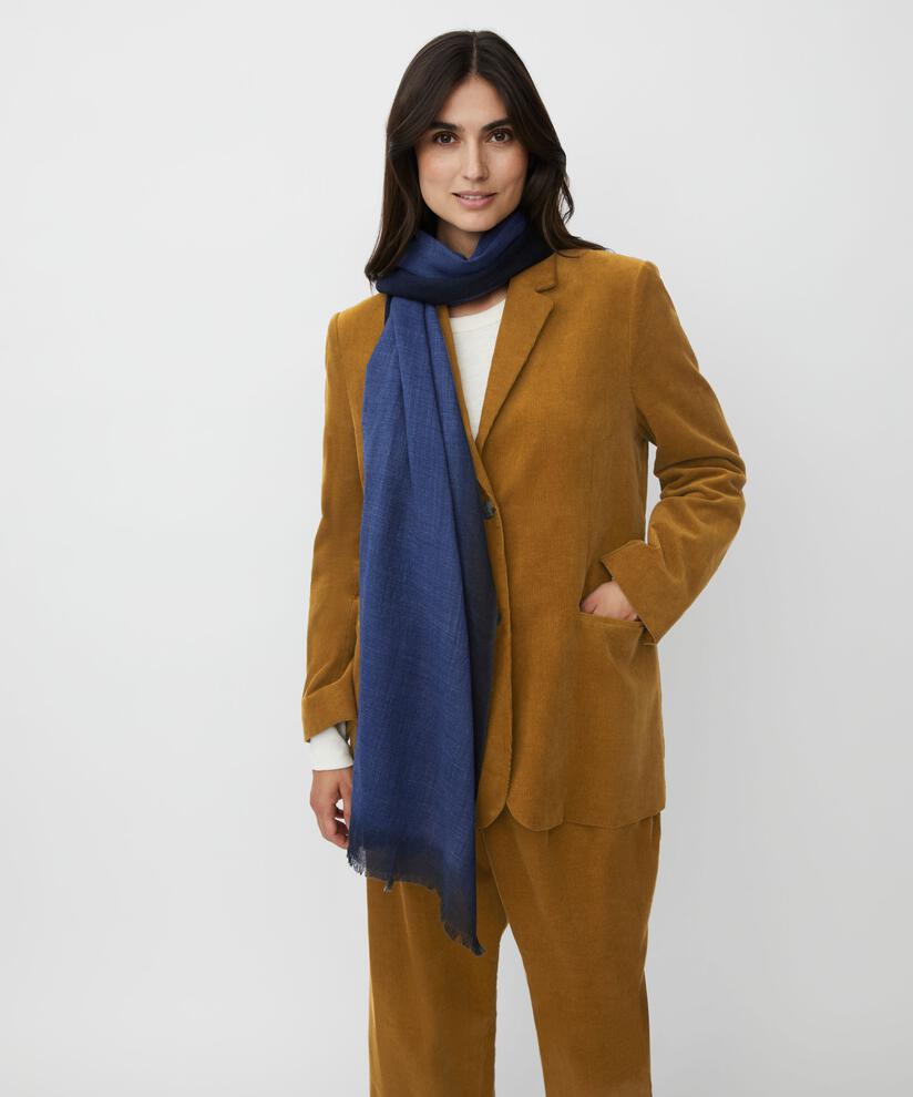 Amarani Wool Scarf, Bijou Blue
