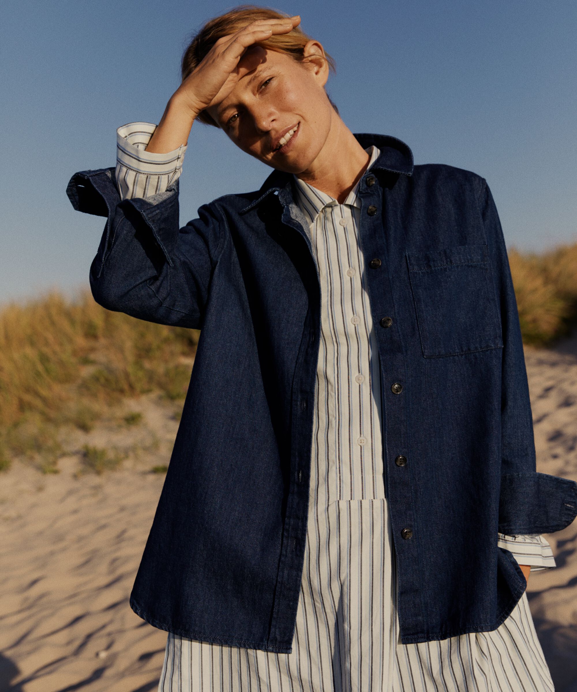 Indiba Shirt, Dark Denim