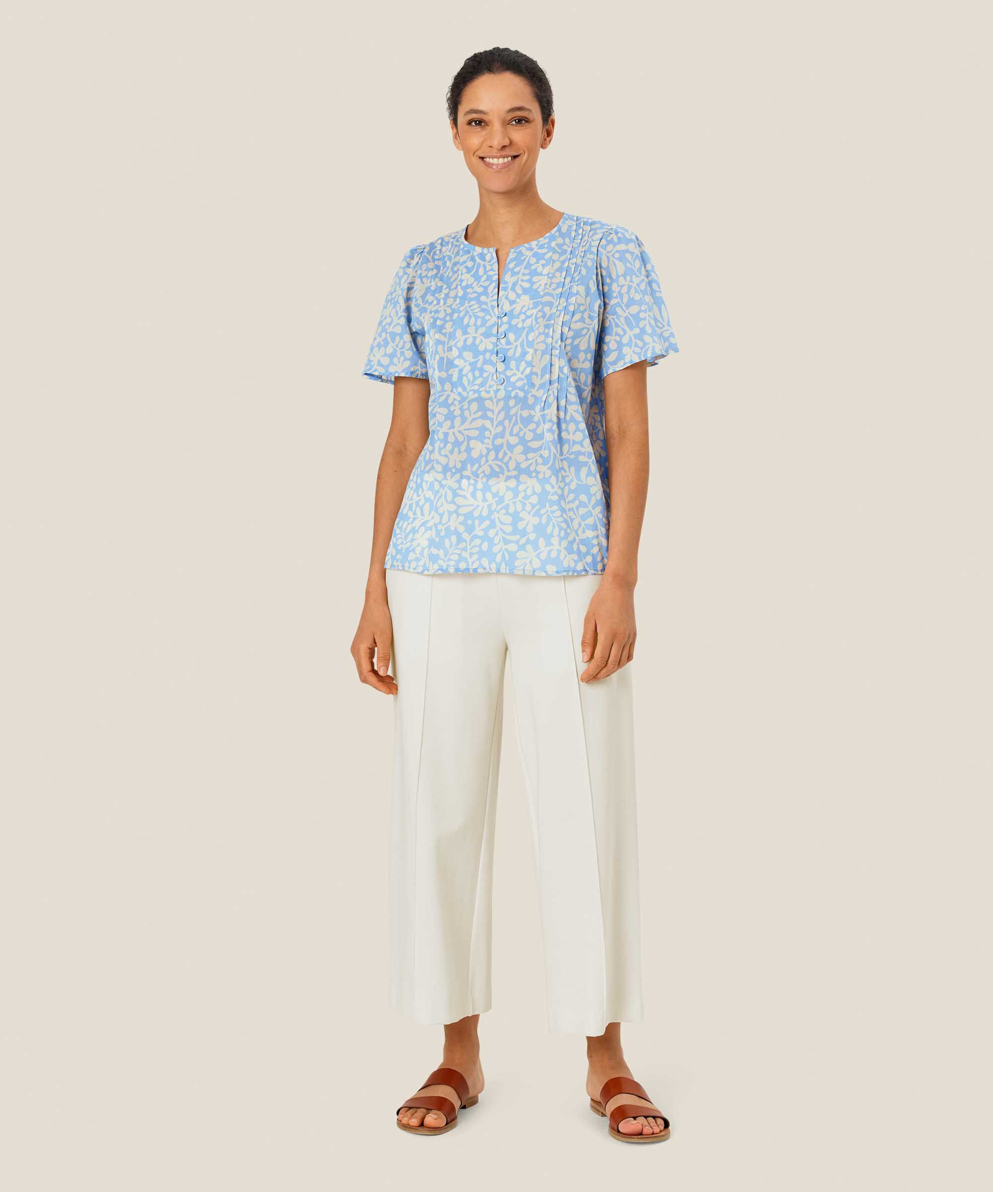 Delphia Blouse, Della Blue