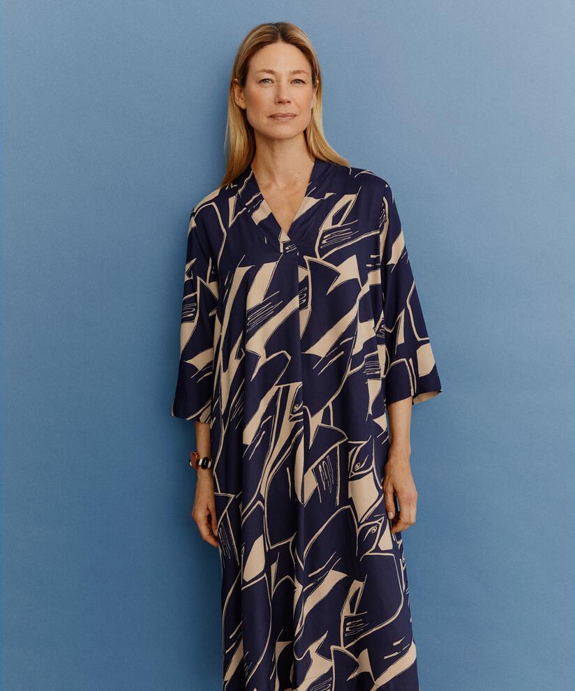 Nasiso Dress, Navy Blazer