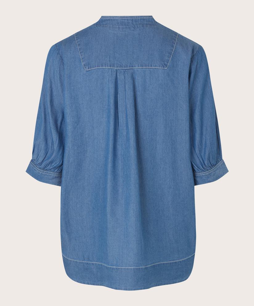 DOMICIA BLOUSE, Blue Denim