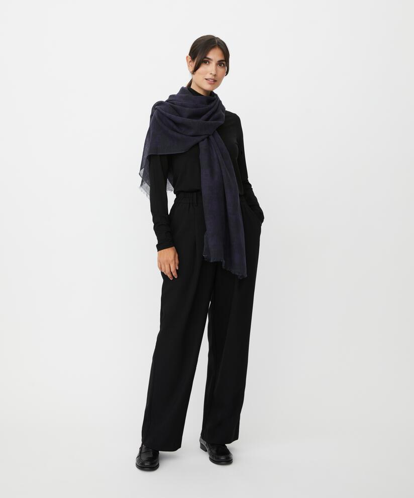 Aralura Scarf, Navy Blazer
