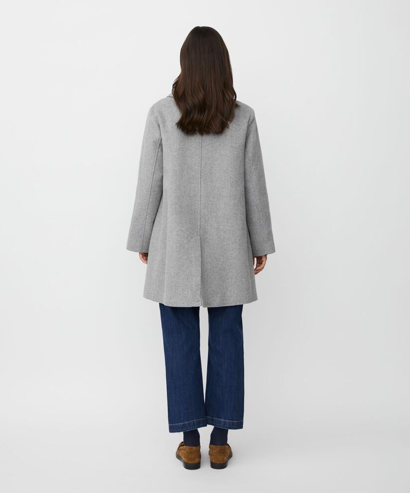 Tatena Wool Coat, M. Grey mel.
