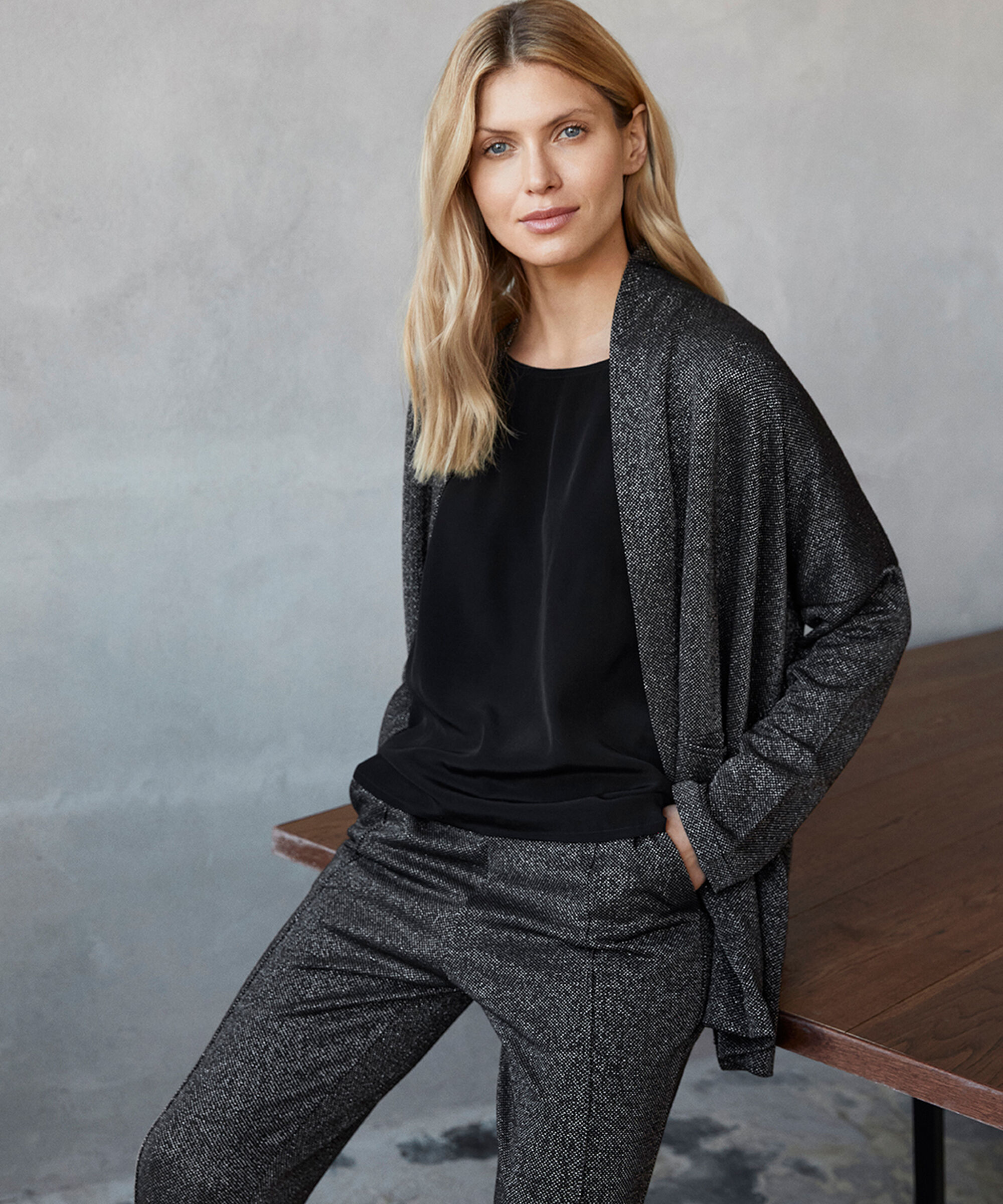 PAQUITA JERSEY LEGGINGS, Black