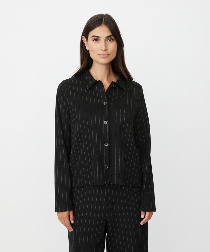 Inette JERSEY Shirt Jacket, Black