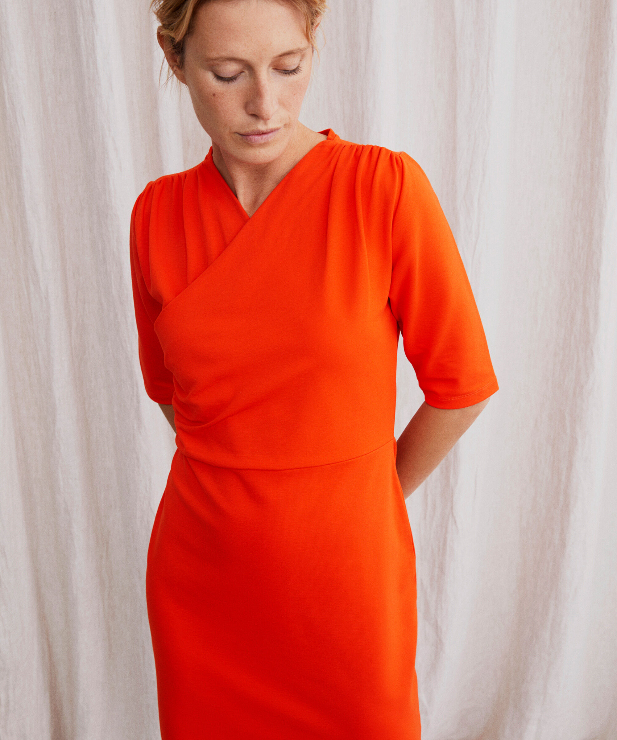 Nenne JERSEY Dress, Orange com