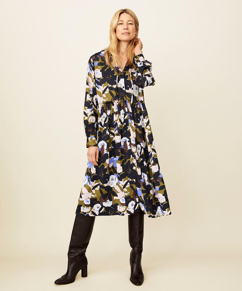 Najal Shirt Dress, Fir Green