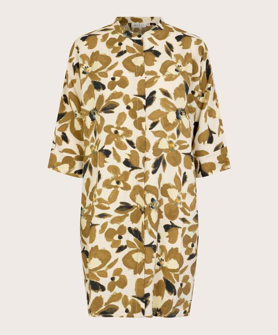 Iosetta Shirt Dress, Dull Gold
