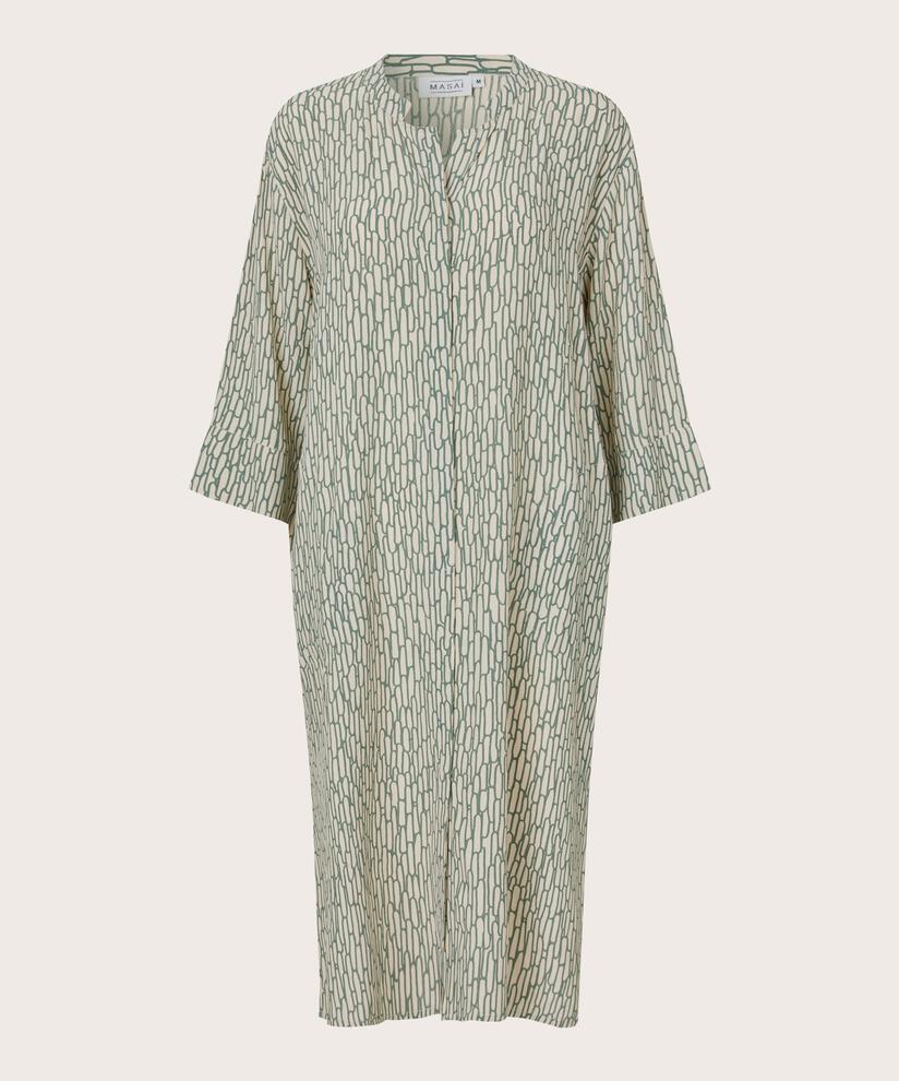 Nimes Shirt Dress, Balsam Green