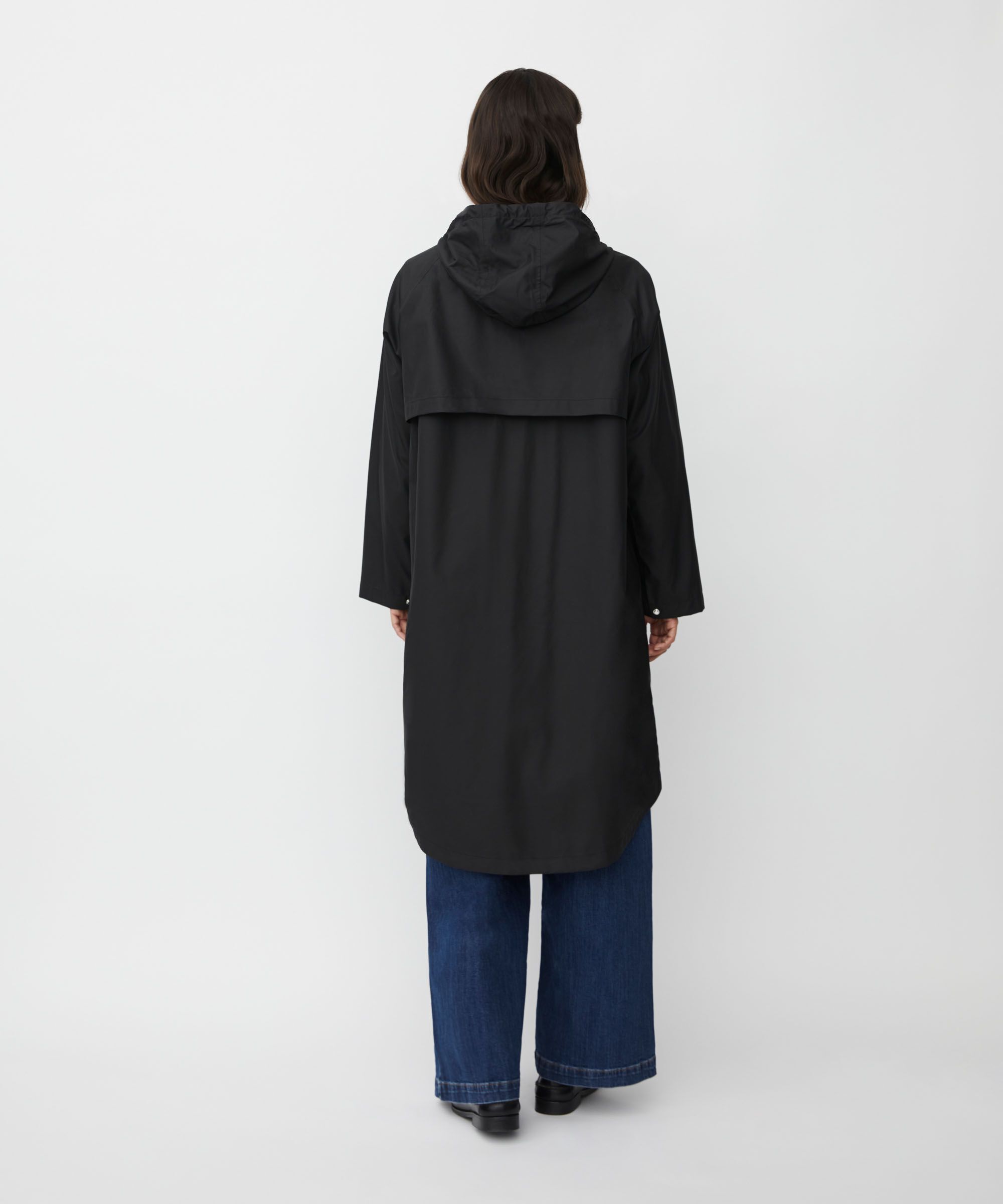 Theia Rain Coat, Black