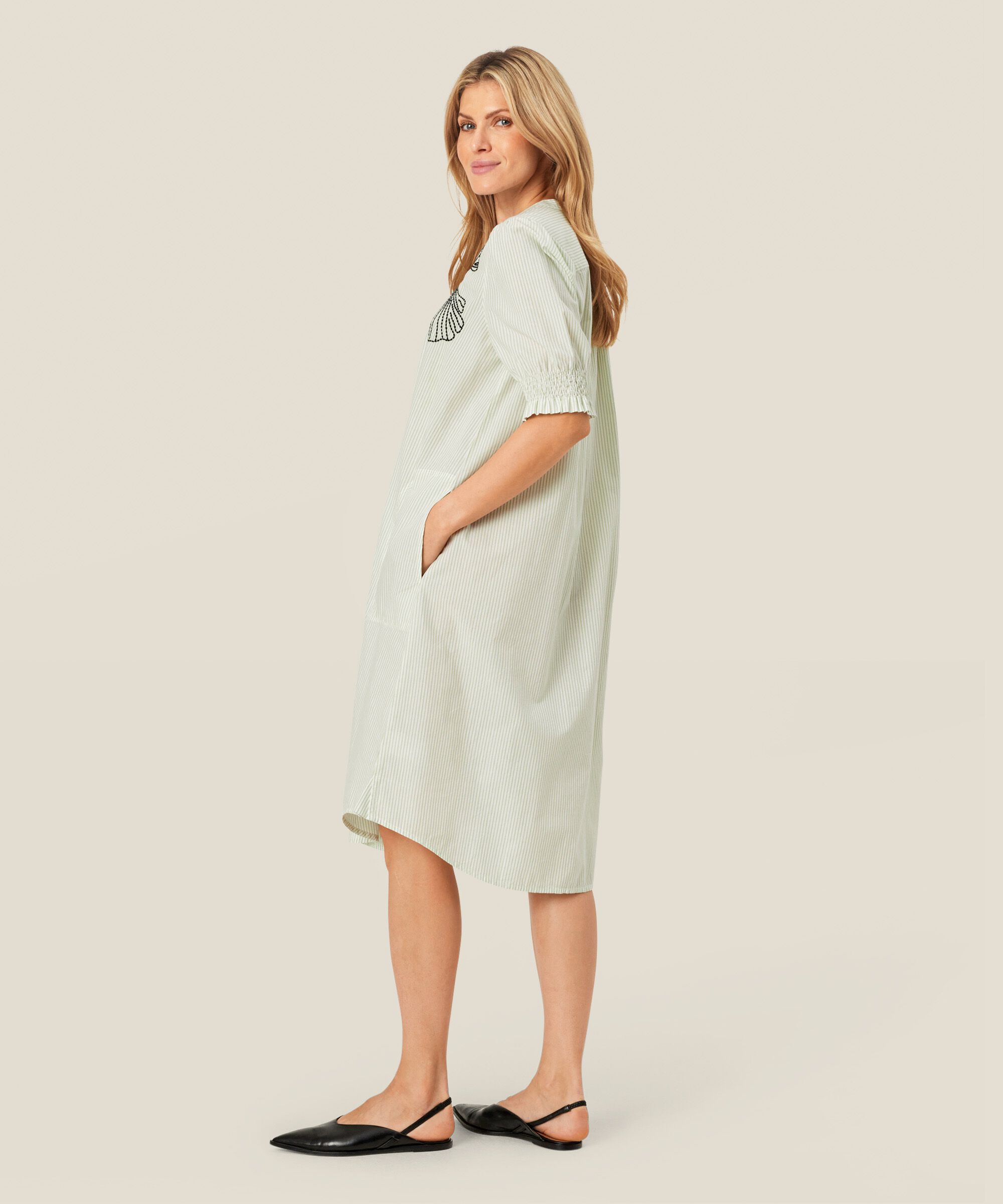 Nomi Shirt Dress, Frosty Green
