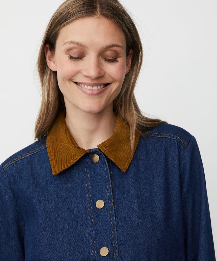 Julemi Denim Jacket, Dark Denim