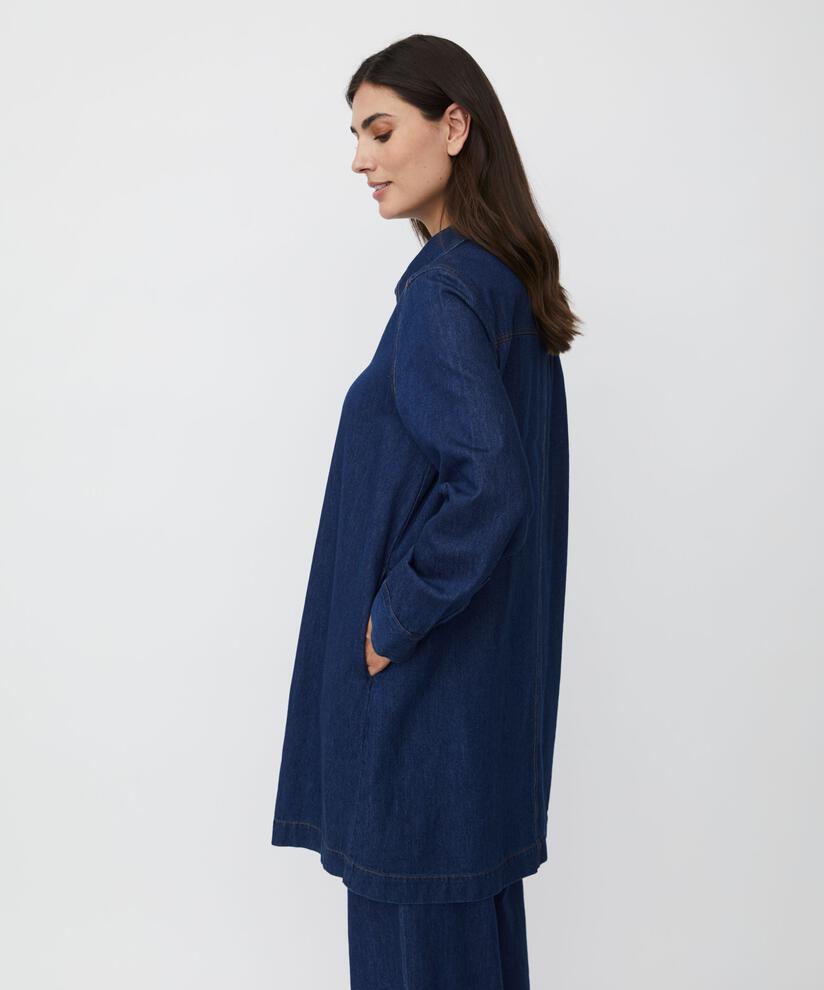 Ingelena Denim Shirt, Dark Denim