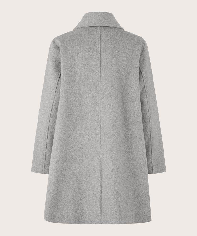 Tatena Wool Coat, M. Grey mel.