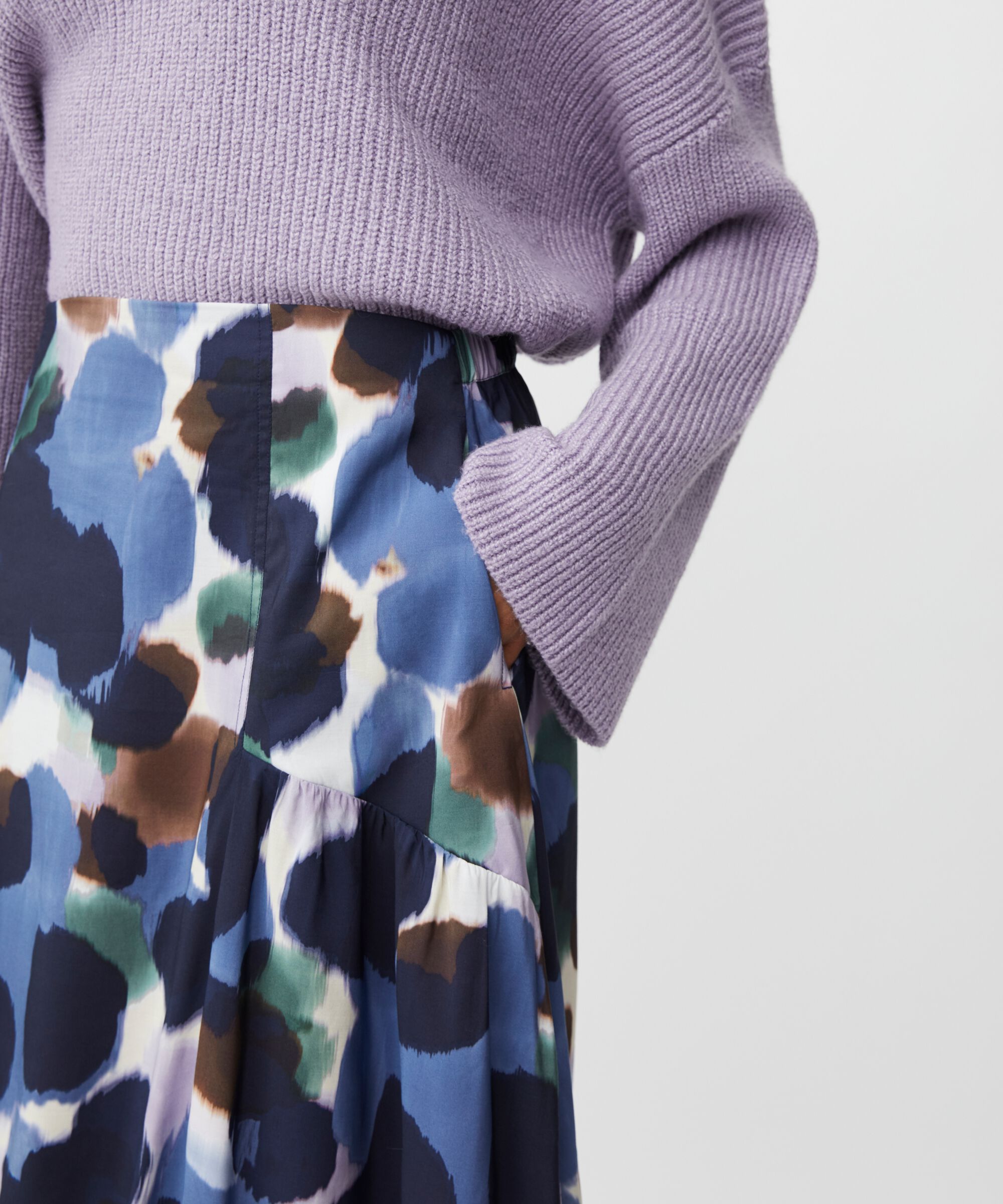 Sucela Skirt, Navy Blazer