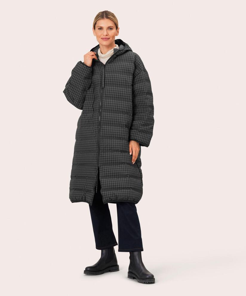 Tika Down Coat, Volcanic/Blk