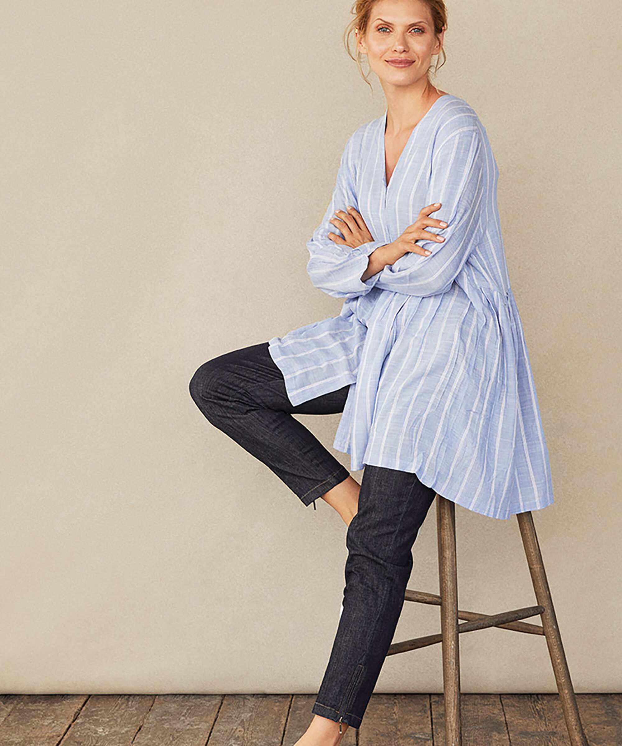 IBENE SHIRT, Medieval blue