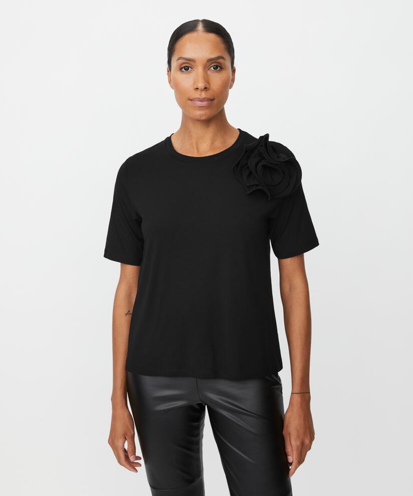 Davienne JERSEY Top, Black