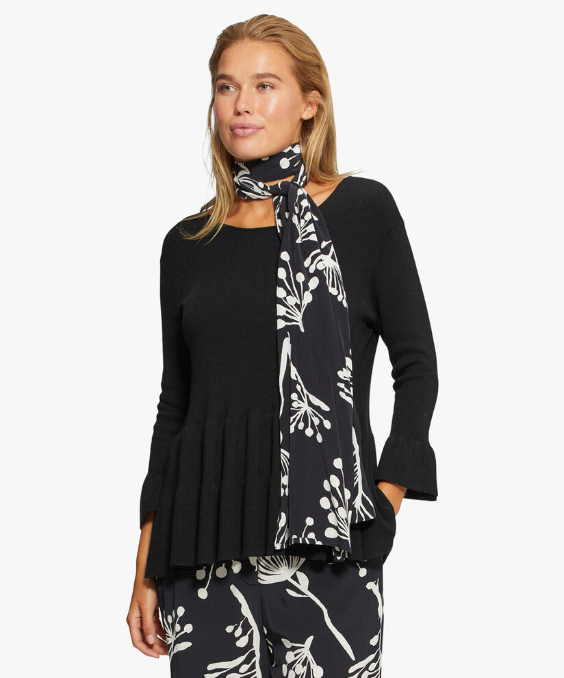 ALONG SCARF, Black