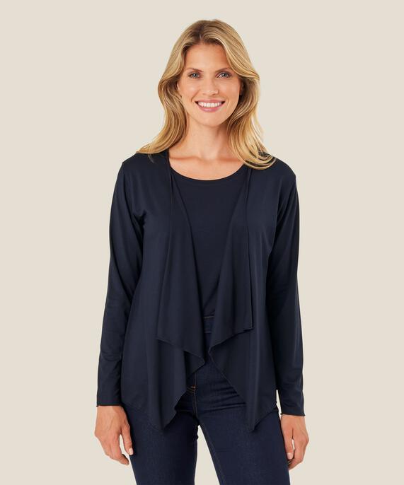 Itally JERSEY Cardigan, Navy
