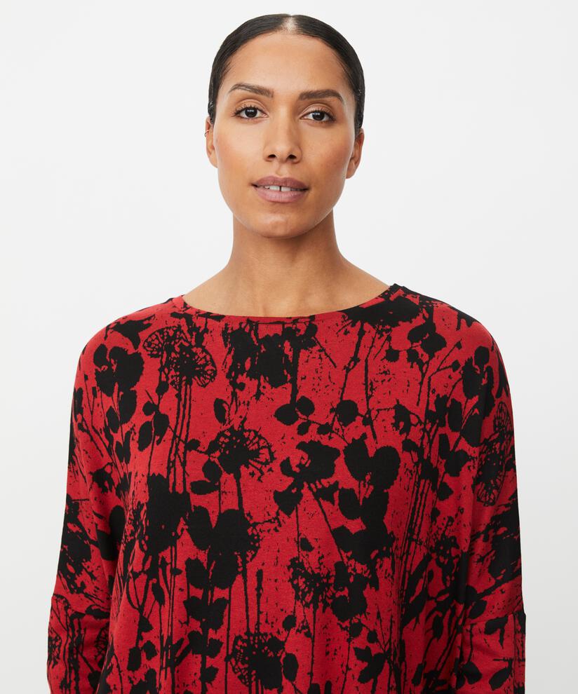 Barr JERSEY Top, Scarlet Sage