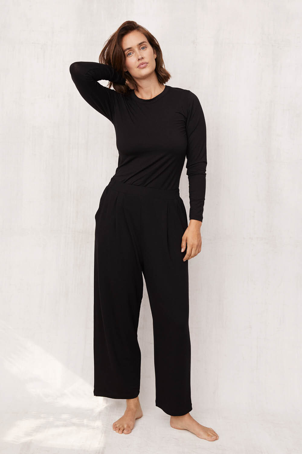 Doritla JERSEY Top - Black, Penelope JERSEY Trousers - Black