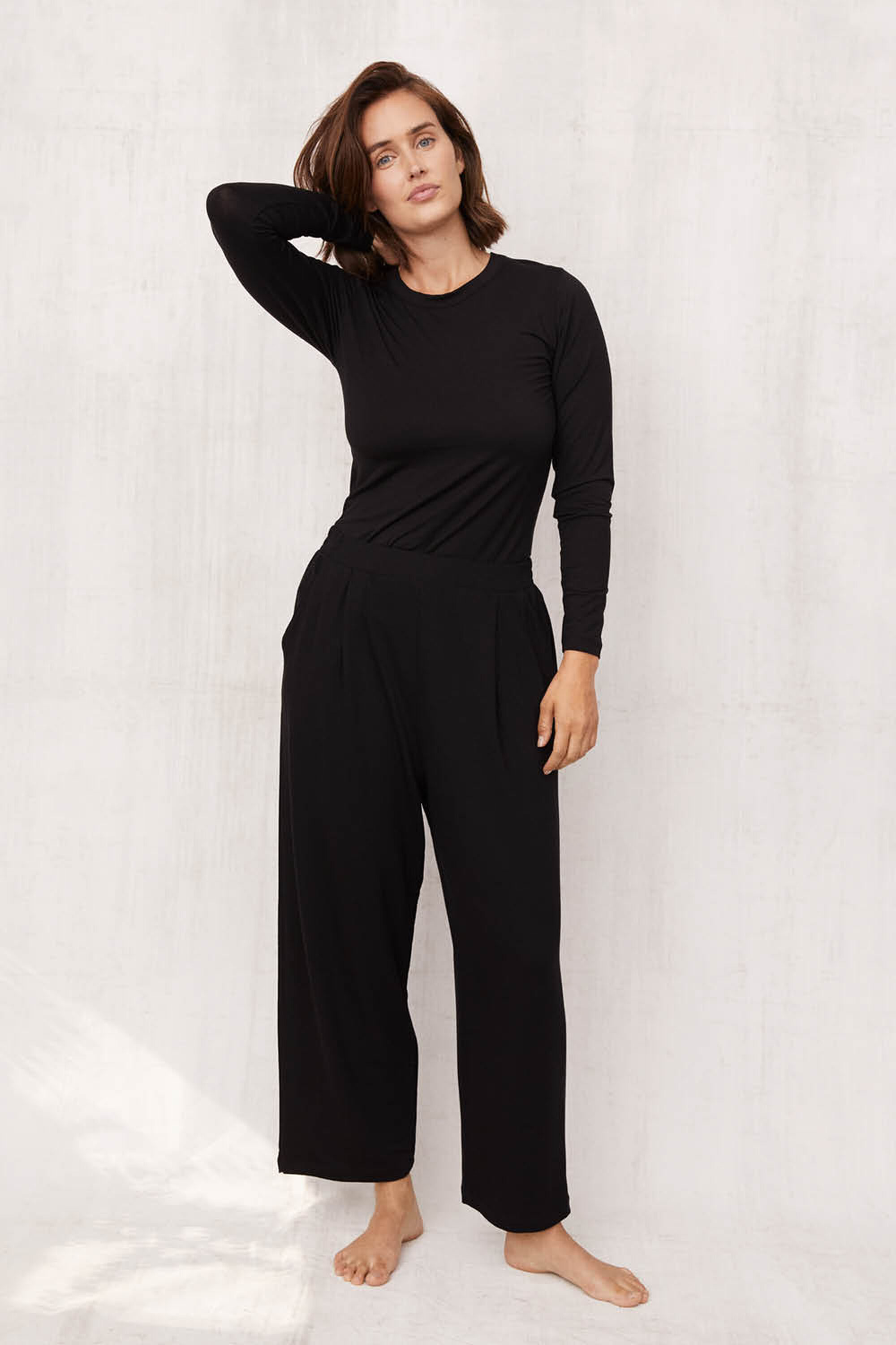 Doritla JERSEY Top - Black, Penelope JERSEY Trousers - Black