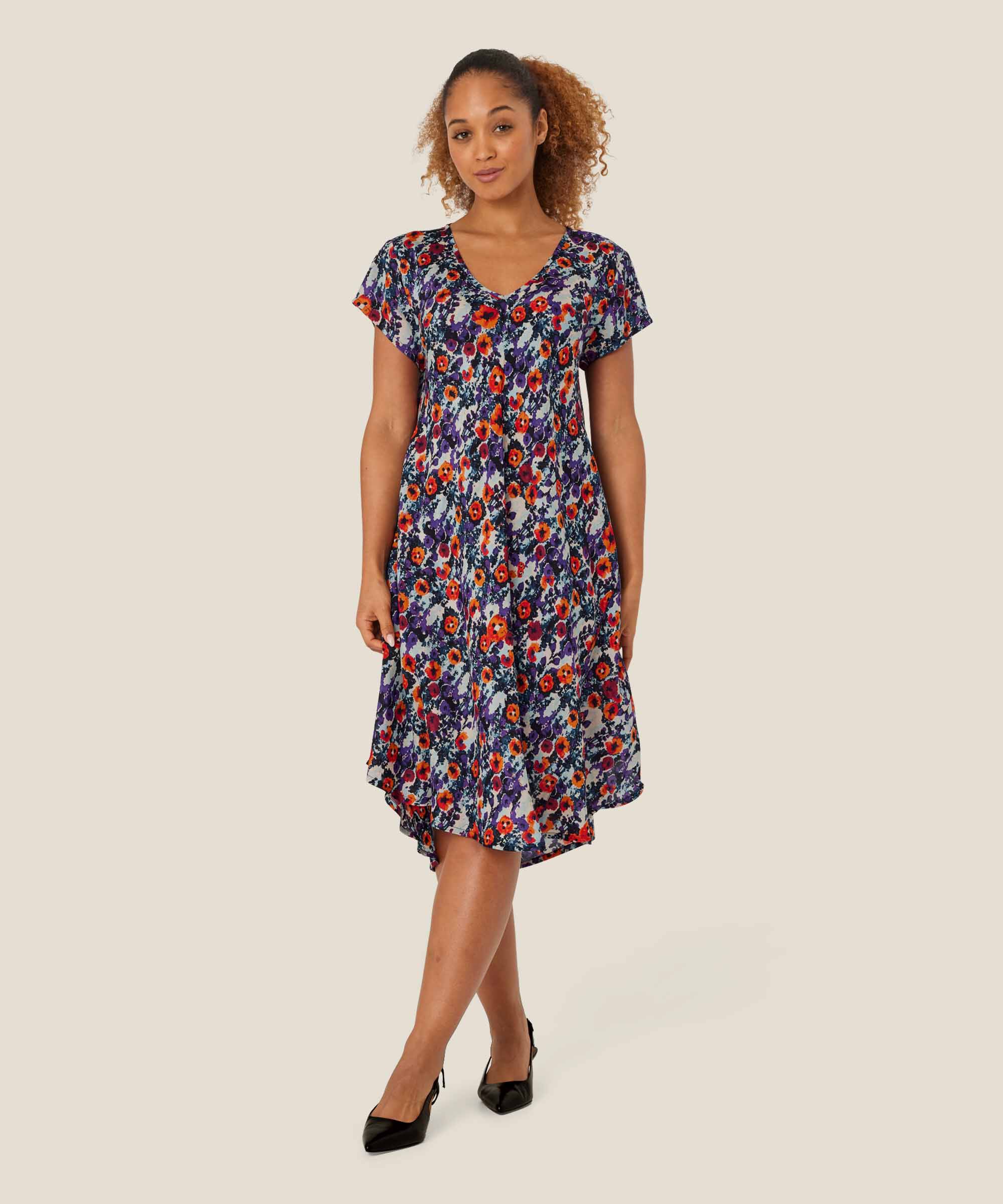 Nebili Dress, Meadow Violet