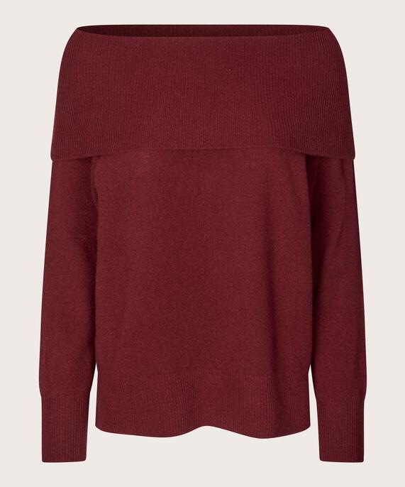 Floraia Woolen Jumper, Tawny Port