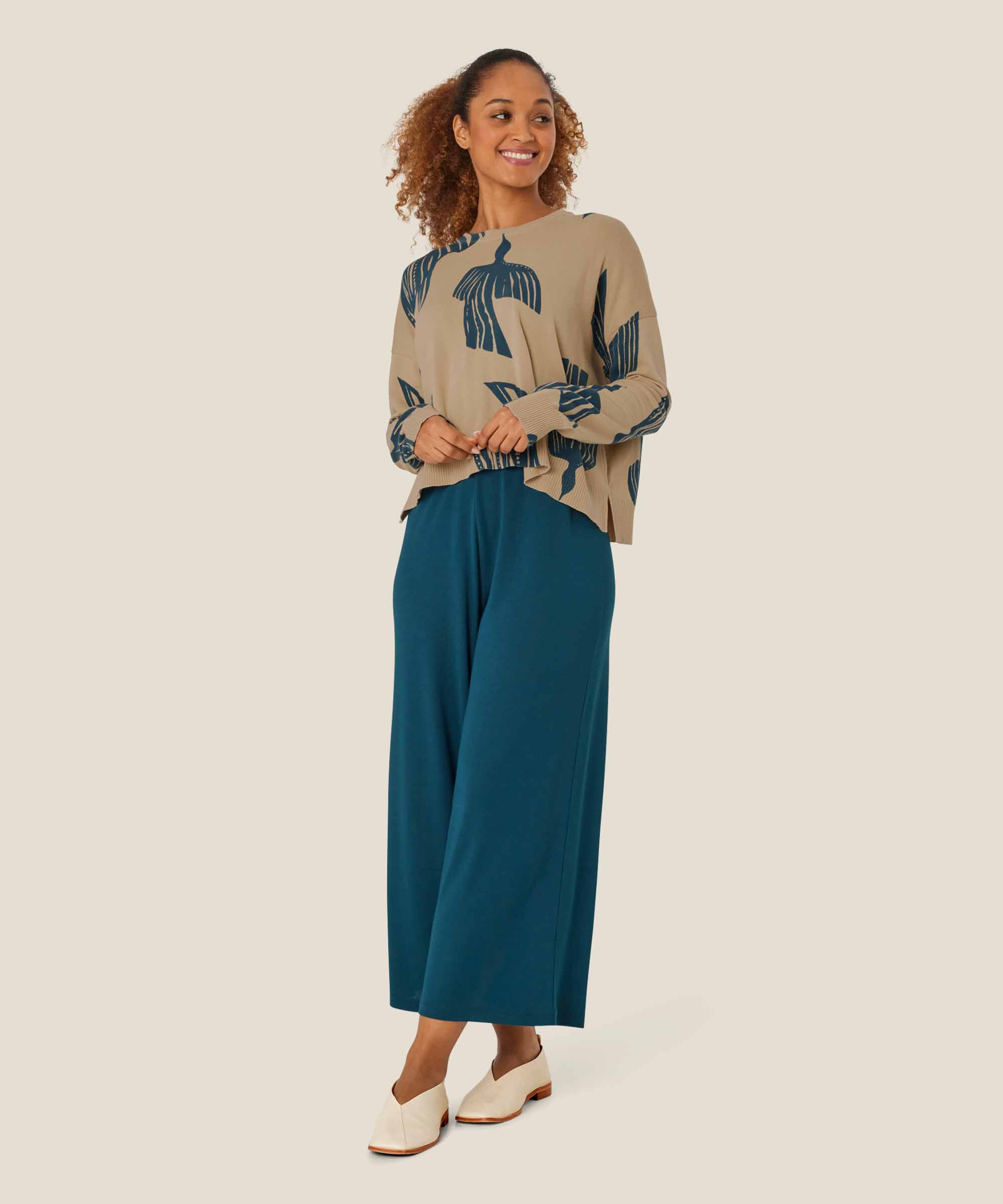 Pam JERSEY Trousers, Reflect Pond