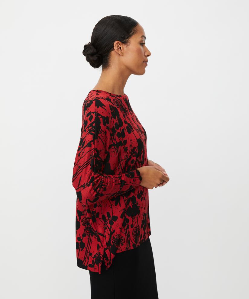 Barr JERSEY Top, Scarlet Sage