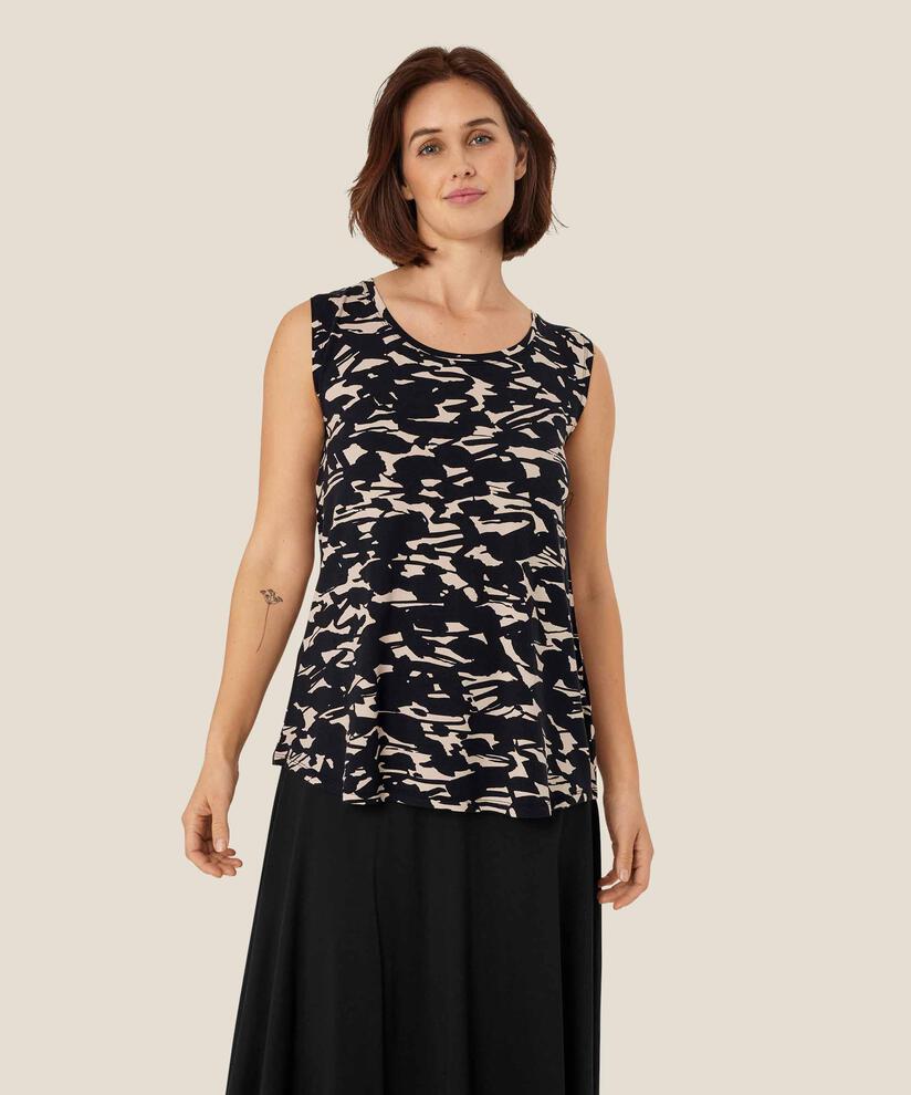 Elisa JERSEY Top, Black