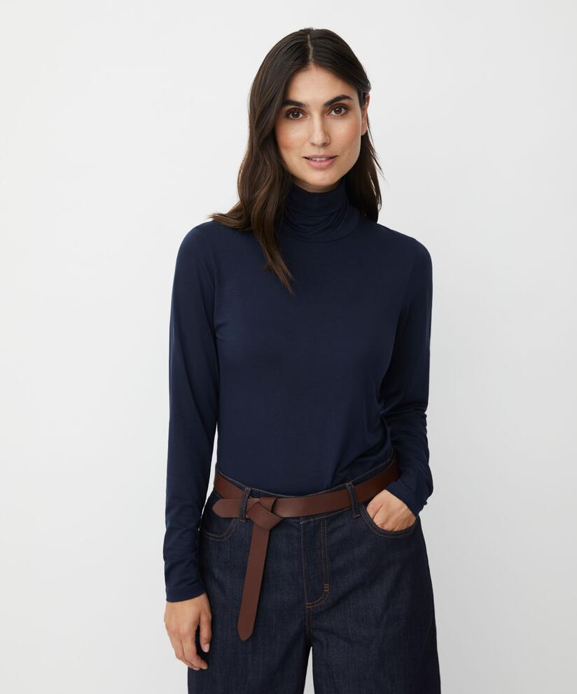 Brooklyn JERSEY Top, Navy Blazer