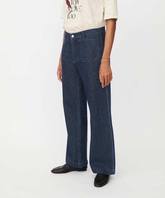 Partenope Denim Trousers, Dark Denim