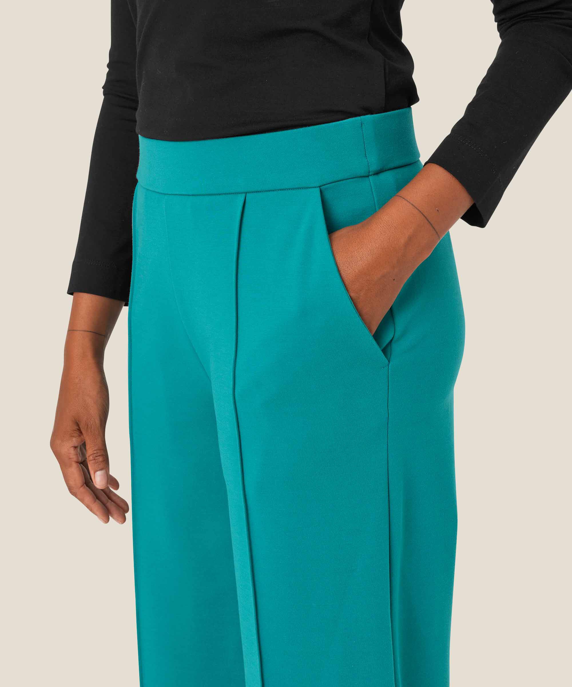 Piana JERSEY Trousers, Teal
