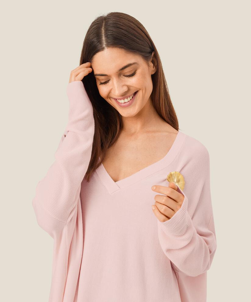 Fronia Jumper, Mauve Chalk