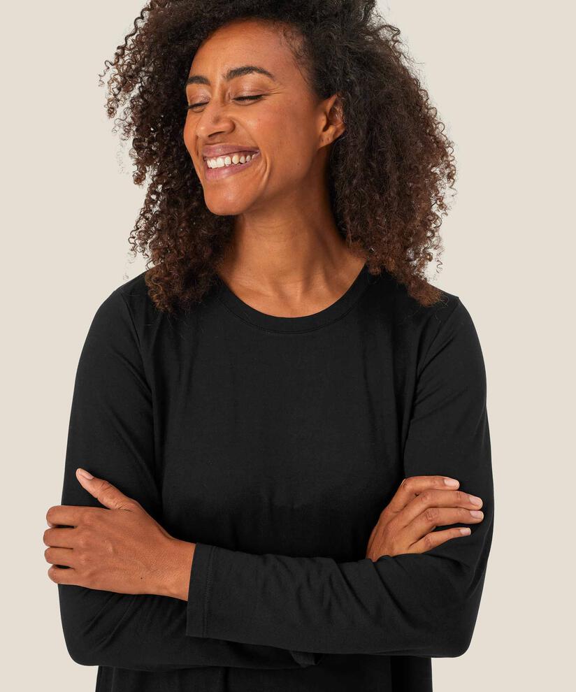 Berta JERSEY Top, Black