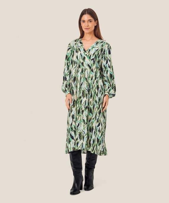 Noemma Dress, D. Lichen Green