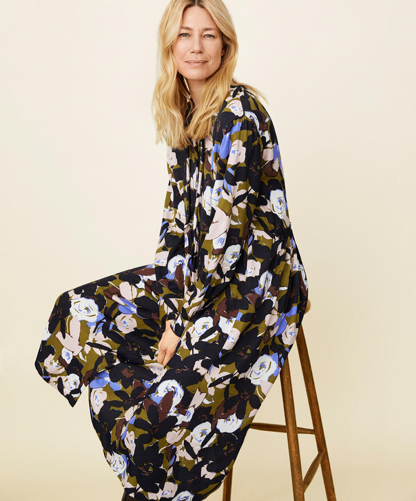 Najal Shirt Dress, Fir Green